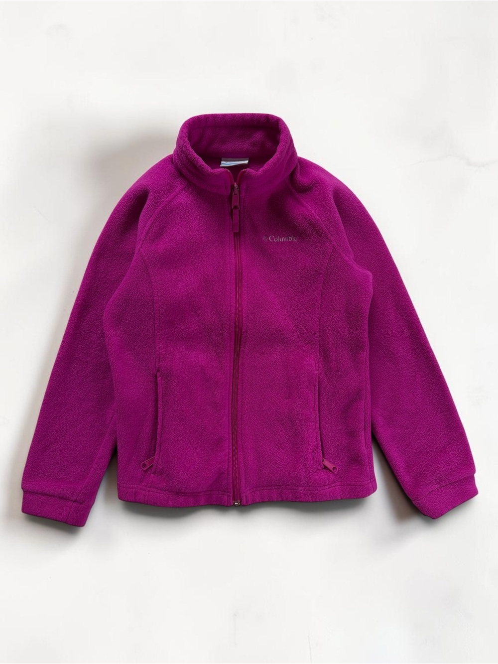 COLUMBIA EUC Fuchsia Fleece Zip Up Jacket